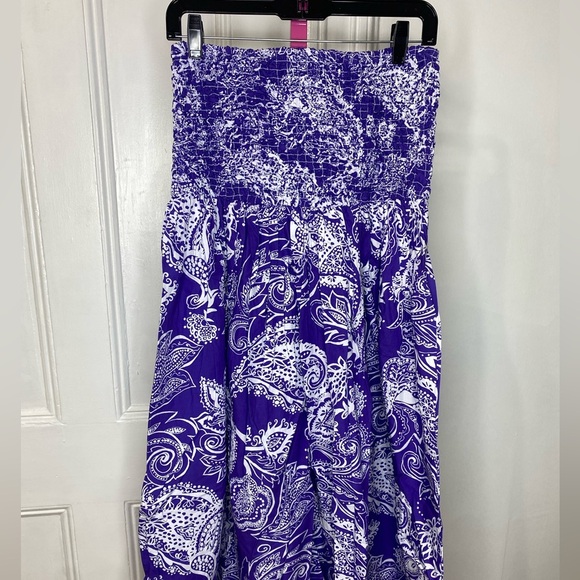 NWT MARA HOFFMAN NICOLE SKIRT - PURPLE MULTI - Picture 10 of 12